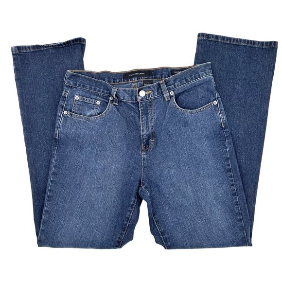 CALVIN KLEIN JEANS BOOTCUT MIDRISE CLASSIC STITCHED POCKET DENIM - 10 - Picture 2 of 6